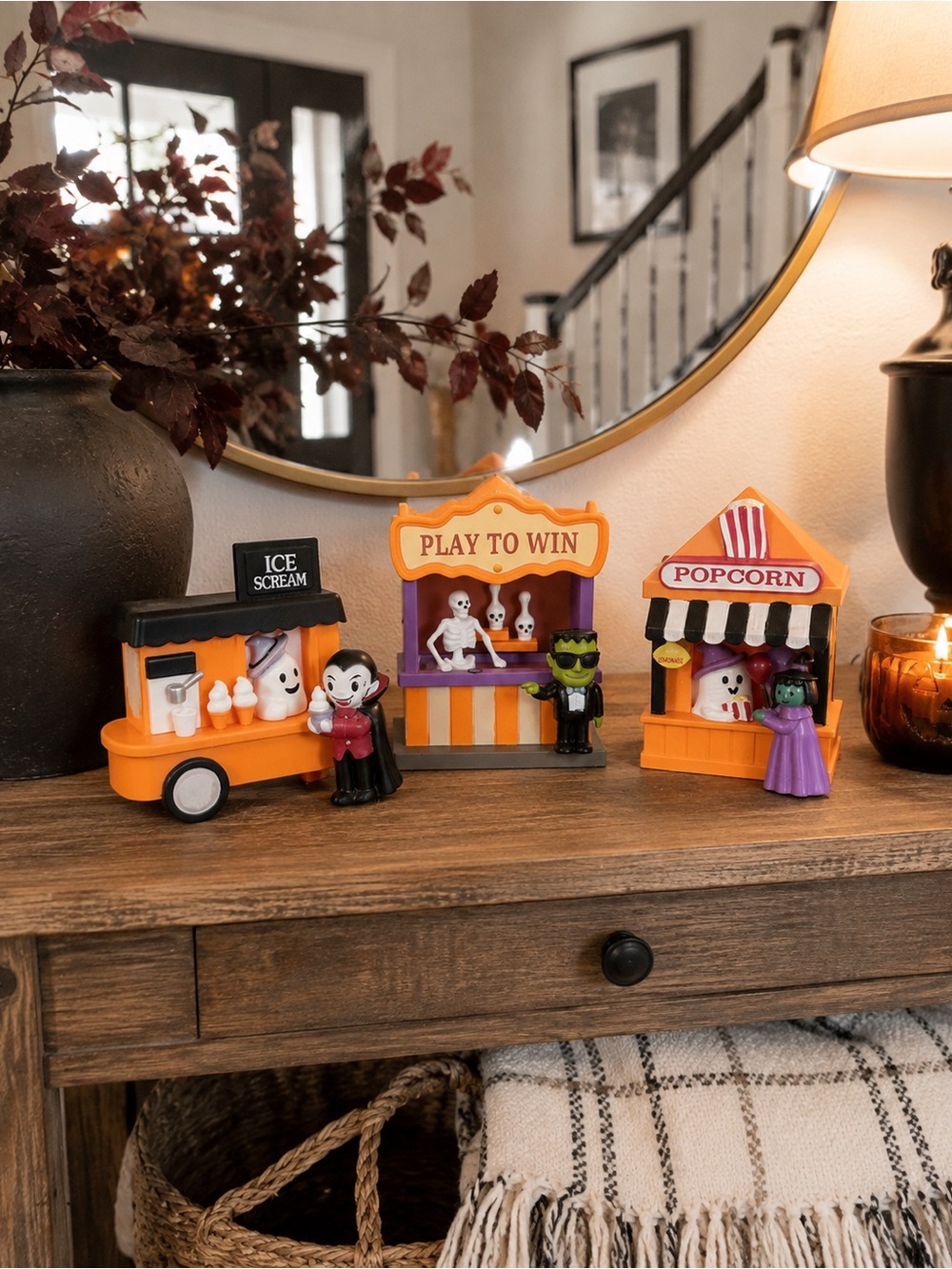 Target Bullseye Playground Halloween Carnival Village Decor Set of 3
